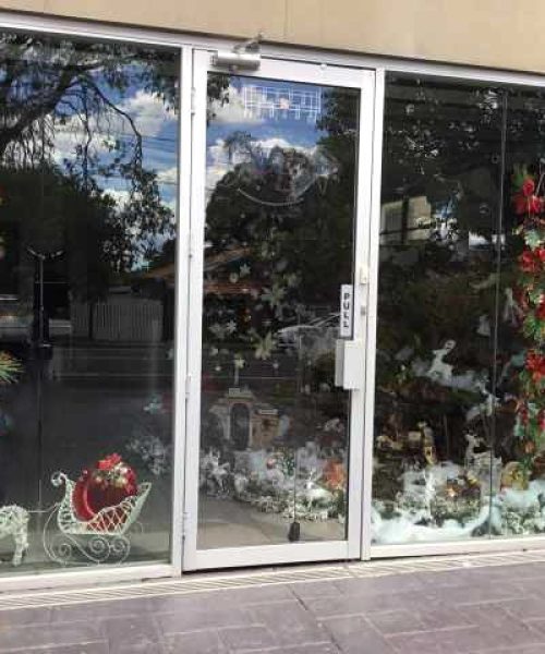 Shop Front Full White Frame